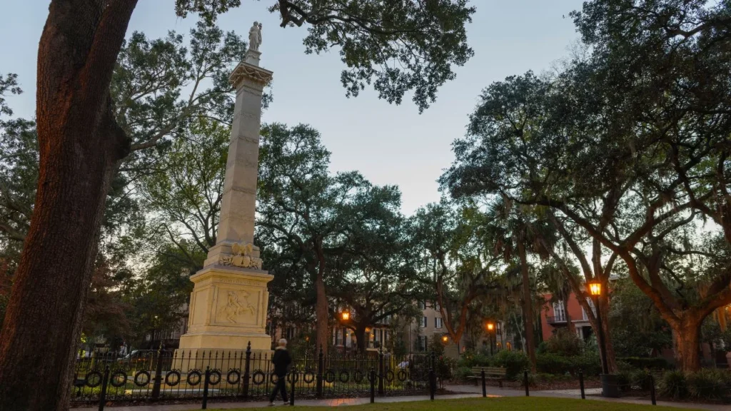 Juror #2 Filming locations, Casimir Pulaski Monument, Savannah, Georgia, USA