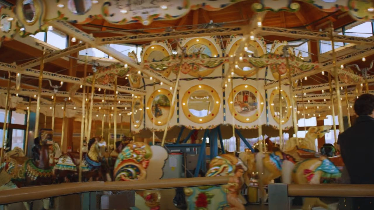 A Royal Christmas Ballet Filming in Buffalo Heritage Carousel, Buffalo, New York, USA