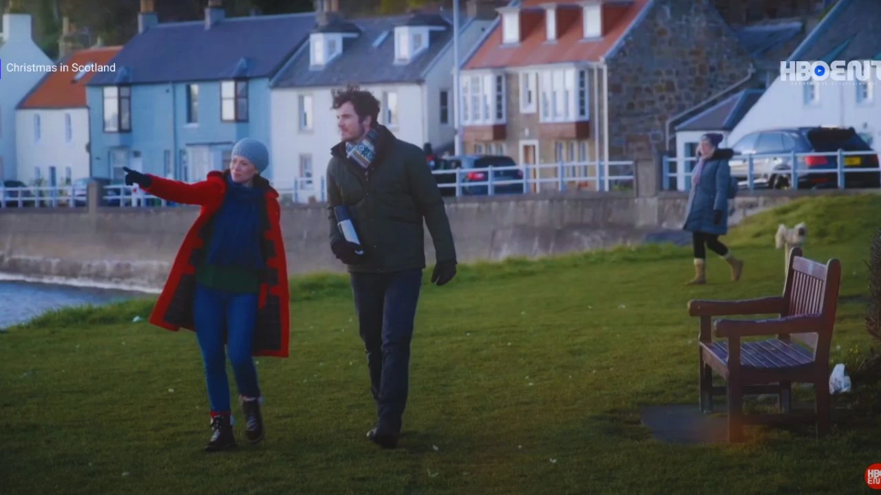 Christmas in Scotland Filming in Culross Stables Community Hub, Culross, Fife, Scotland, UK (2)