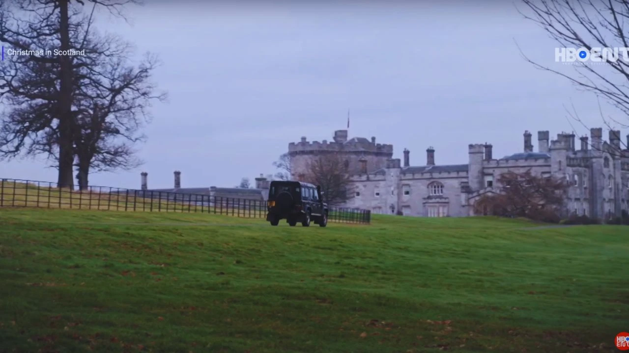 Christmas in Scotland Filming in Dundas Castle, South Queensferry, Dalmeny, West Lothian, Scotland, UK (2)