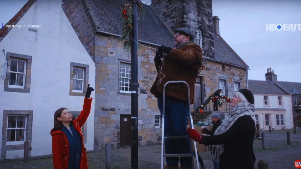 Christmas in Scotland Filming in The Red Lion Inn, Doune, Scotland, UK (2)