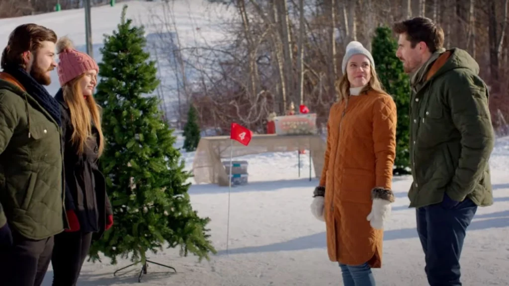 Coupled Up for Christmas Filming in Edmonton Ski Club