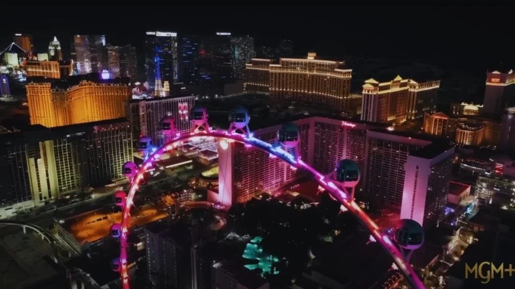 Earth Abides Filming around High Roller, Ferris wheel, Paradise, Nevada