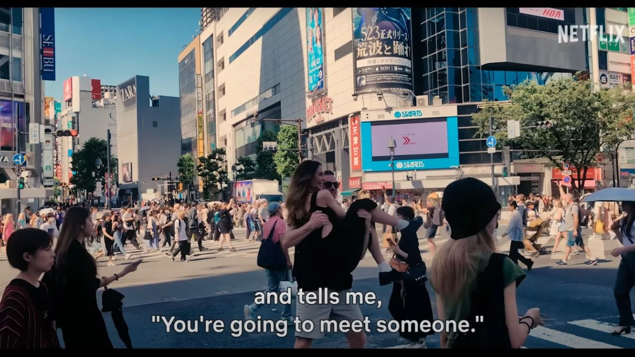 I am Ilary Filming in Shibuya Scramble Crossing, Shibuya, Tokyo, Japan