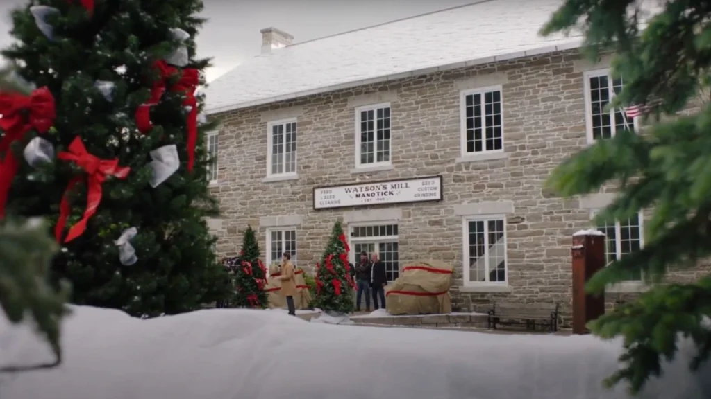 Record Breaking Christmas Filming around Watson's Mill (Museum_Historic Site), Ottawa, Ontario, Canada