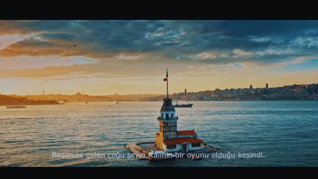 Subservience Filming in Maiden's Tower, İstanbul, Turkey