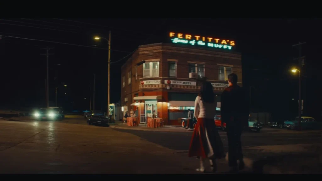 The Blind Filming around Fertitta's Delicatessen, Shreveport, Louisiana, USA