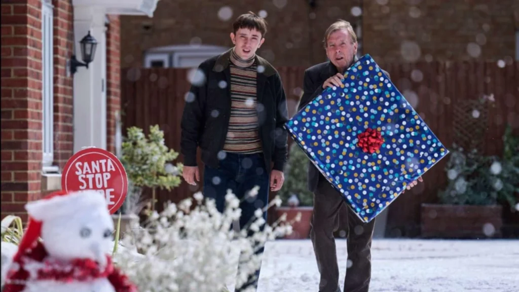 This Is Christmas Filming in Ongar Railway Station, Essex, England, UK